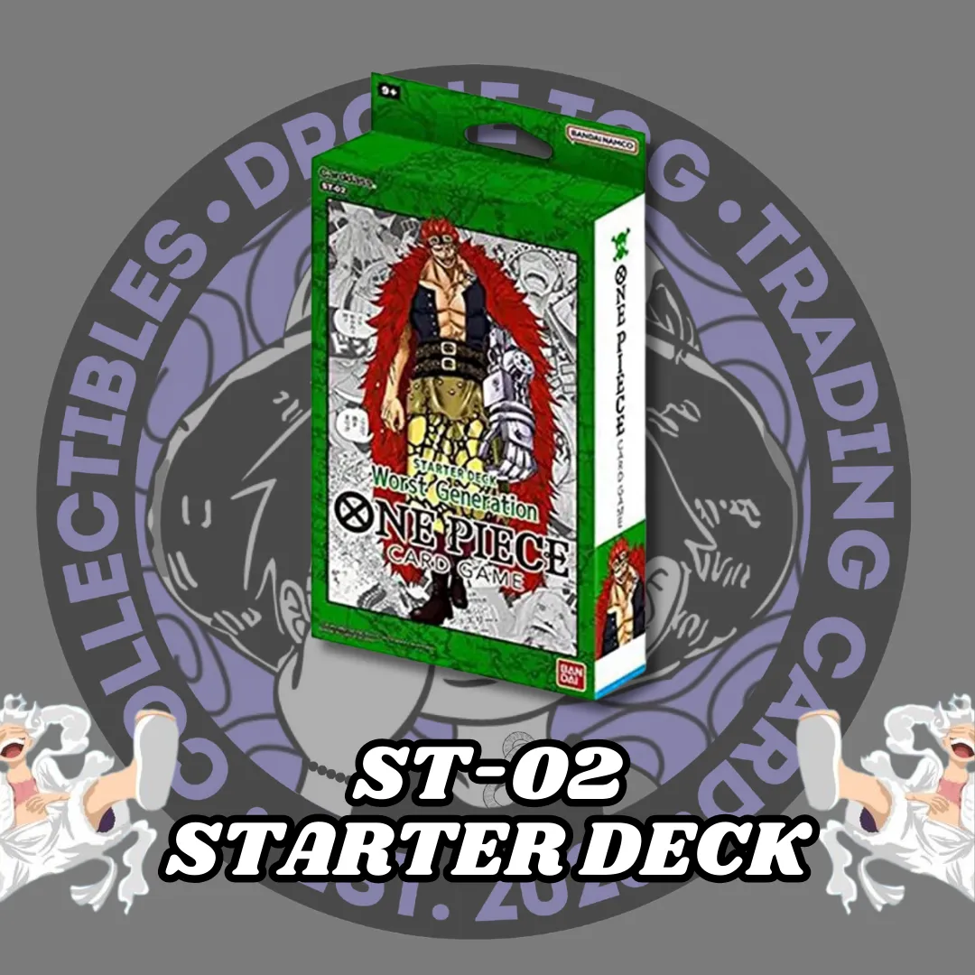 E] Bandai One Piece Card Game ST02 Worst Generation Starter Deck [ENGLISH]   Whatnot: Shop, Sell, Connect