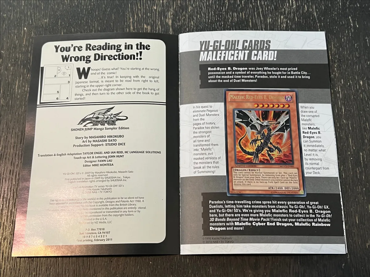 5D's Bonus Manga Sampler! CARD INCLUDED!!  Whatnot: Shop, Sell, Connect
