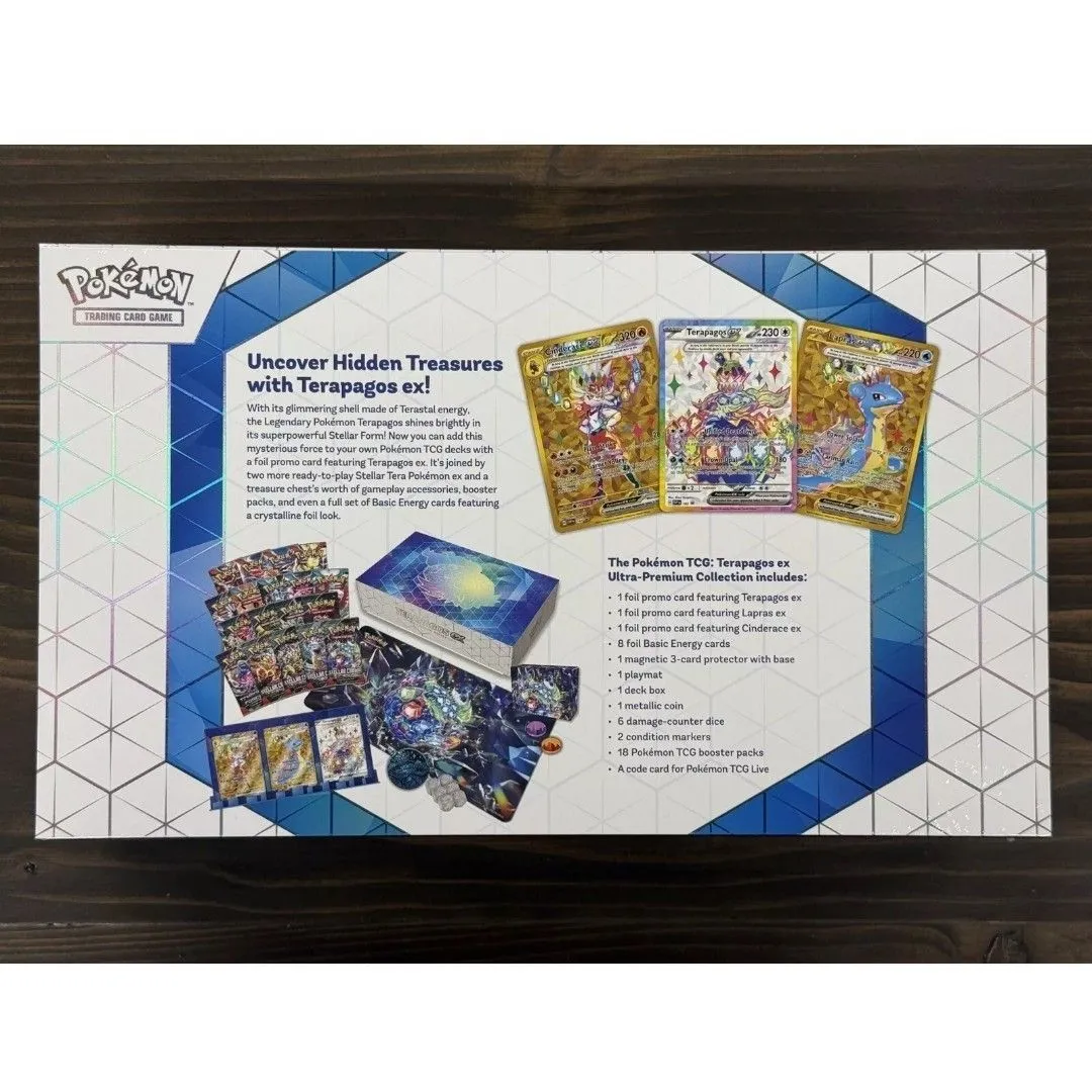 Pokemon Terapagos EX Ultra Premium Collection Box FACTORY SEALED! BRAND NEW   Whatnot: Shop, Sell, Connect