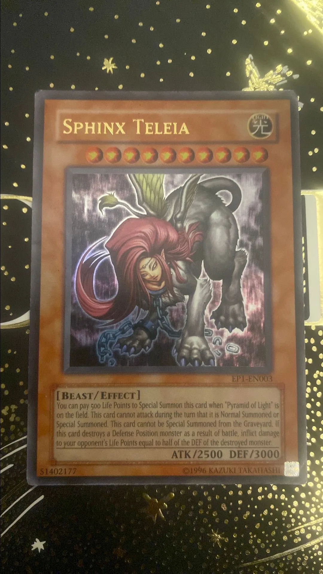 sphinx teleia yugioh card Yu-Gi-Oh! - Hex Black/Silver Sleeves (50 Sleeves) main image 0