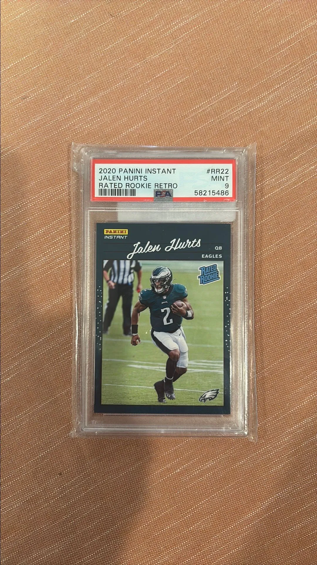 jalen hurts graded rookie card Jalen Hurts 2020 Leaf Silver Rookie Card #RS-03 (Gem Mint 10) main image 1