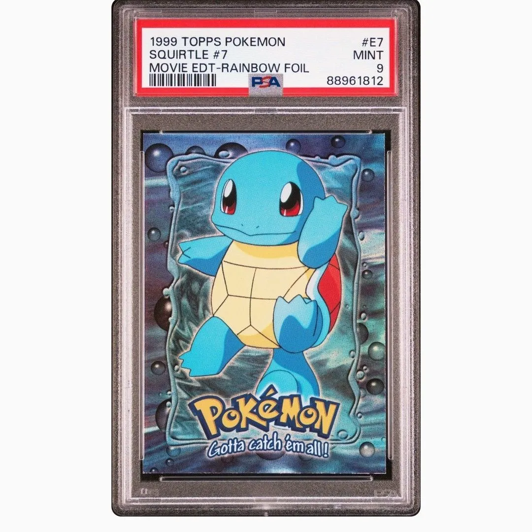 1999 Topps Pokemon The Movie Edt Squirtle #7 Movie Edt-Rainbow Foil PSA  MINT 9  Whatnot: Shop, Sell, Connect