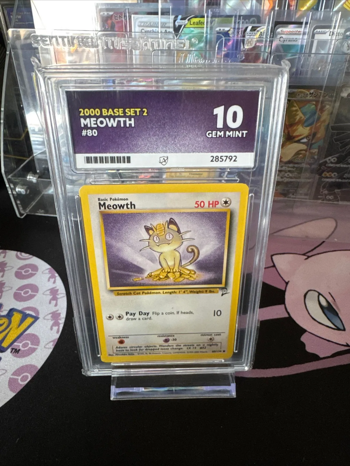 Pokemon ACE 10 GEM MINT Meowth 80/130 Base 2 Common  Whatnot: Shop, Sell,  Connect