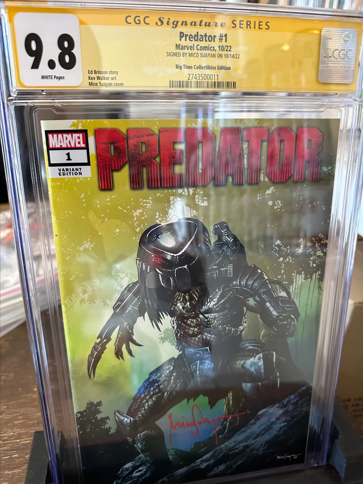 Predator #1 Big Time Collectibles Edition CGC Sig Series 9.8 · Whatnot:  Shop, Sell, Connect