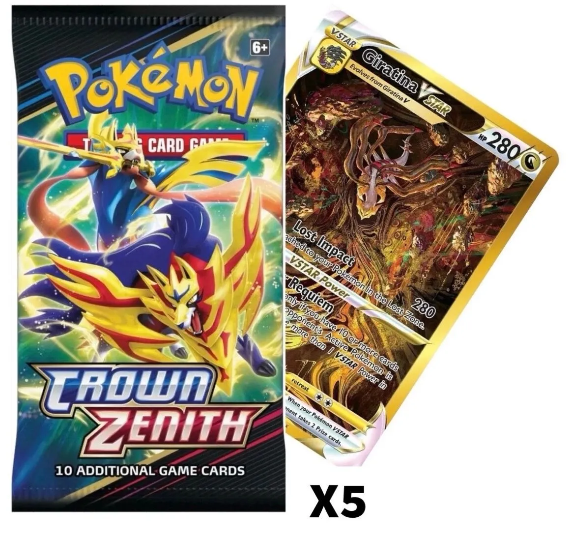 does crown zenith have a booster box 36 Crown Zenith Booster Packs – The Pokécave