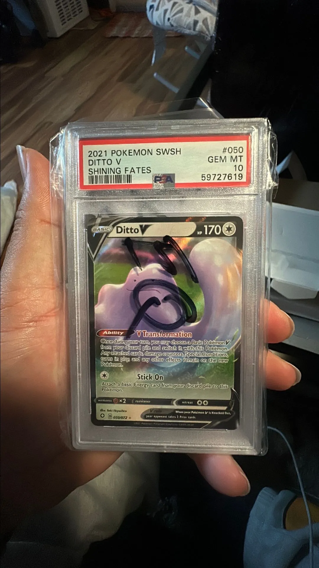 ditto v pokemon card Pokemon: Scarlet & Violet Twilight Masquerade main image 1