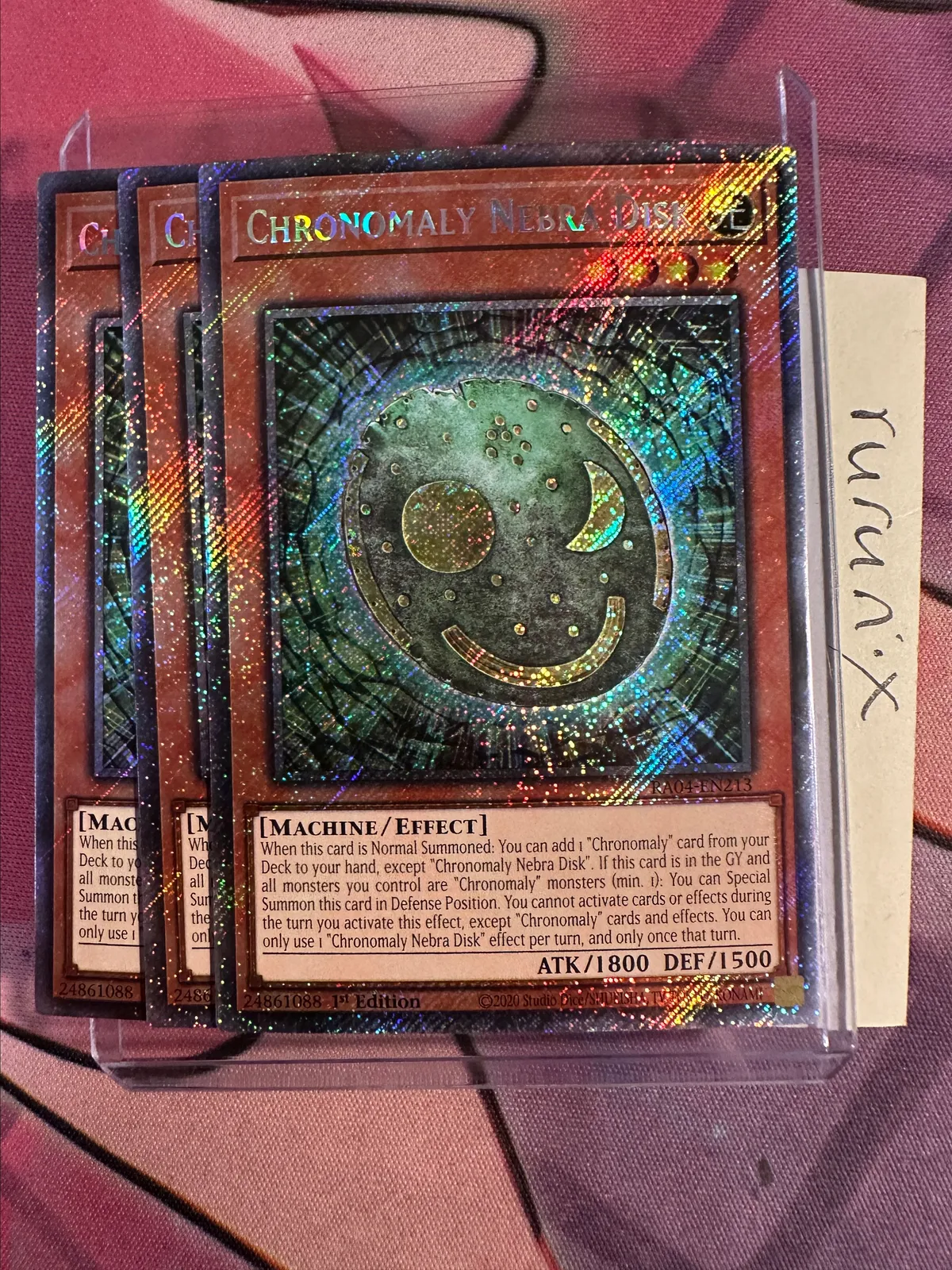 3x Yugioh Chronomaly Nebra Disk Platinum Secret Rare RA04-EN213 - Quarter  Century Stampede  Whatnot: Shop, Sell, Connect