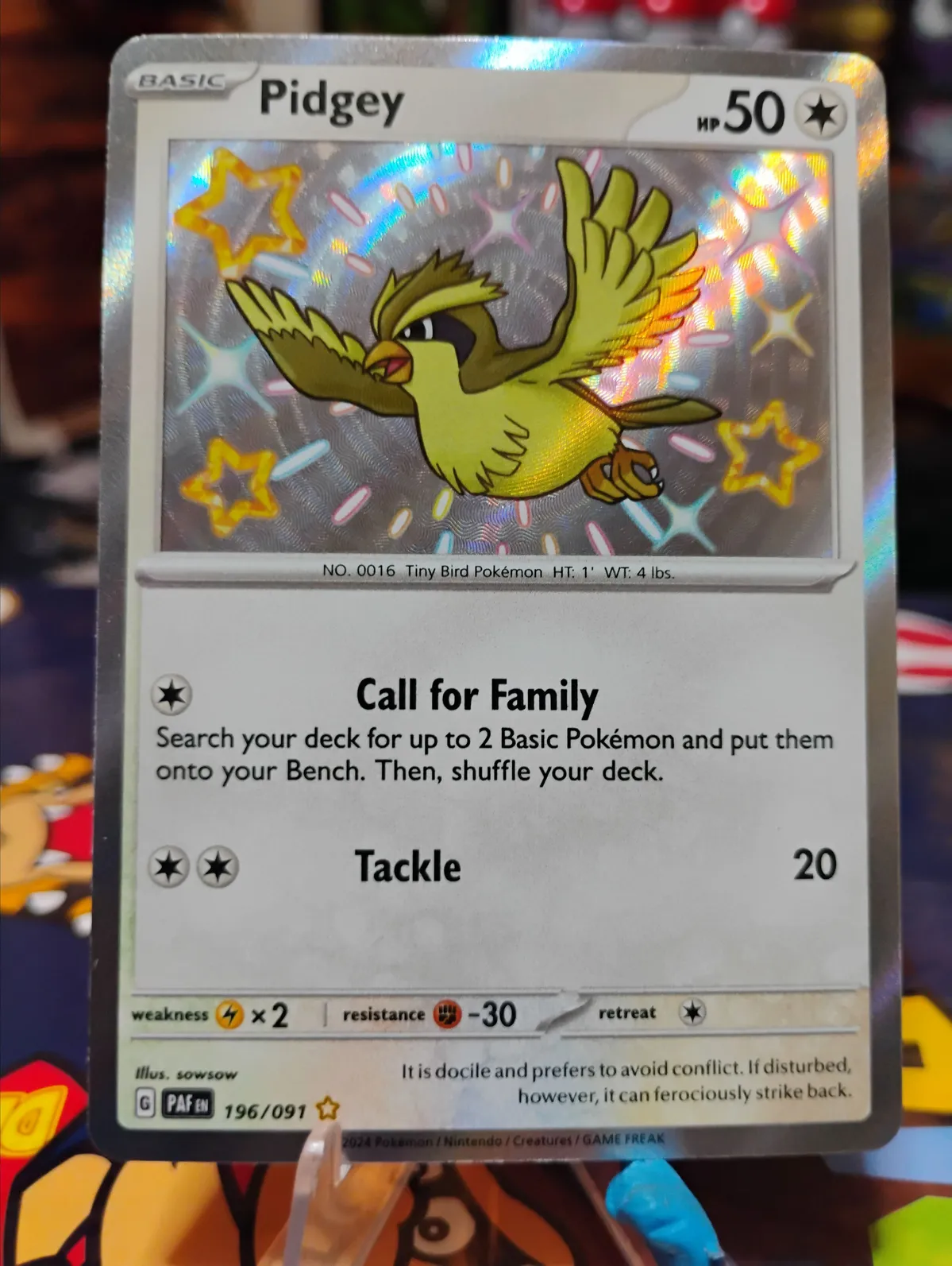 shiny pidgey pokemon card Shop [Traditional Chinese] Pidgey / 波波 118/108 AR – TCGHOBBY main image 0