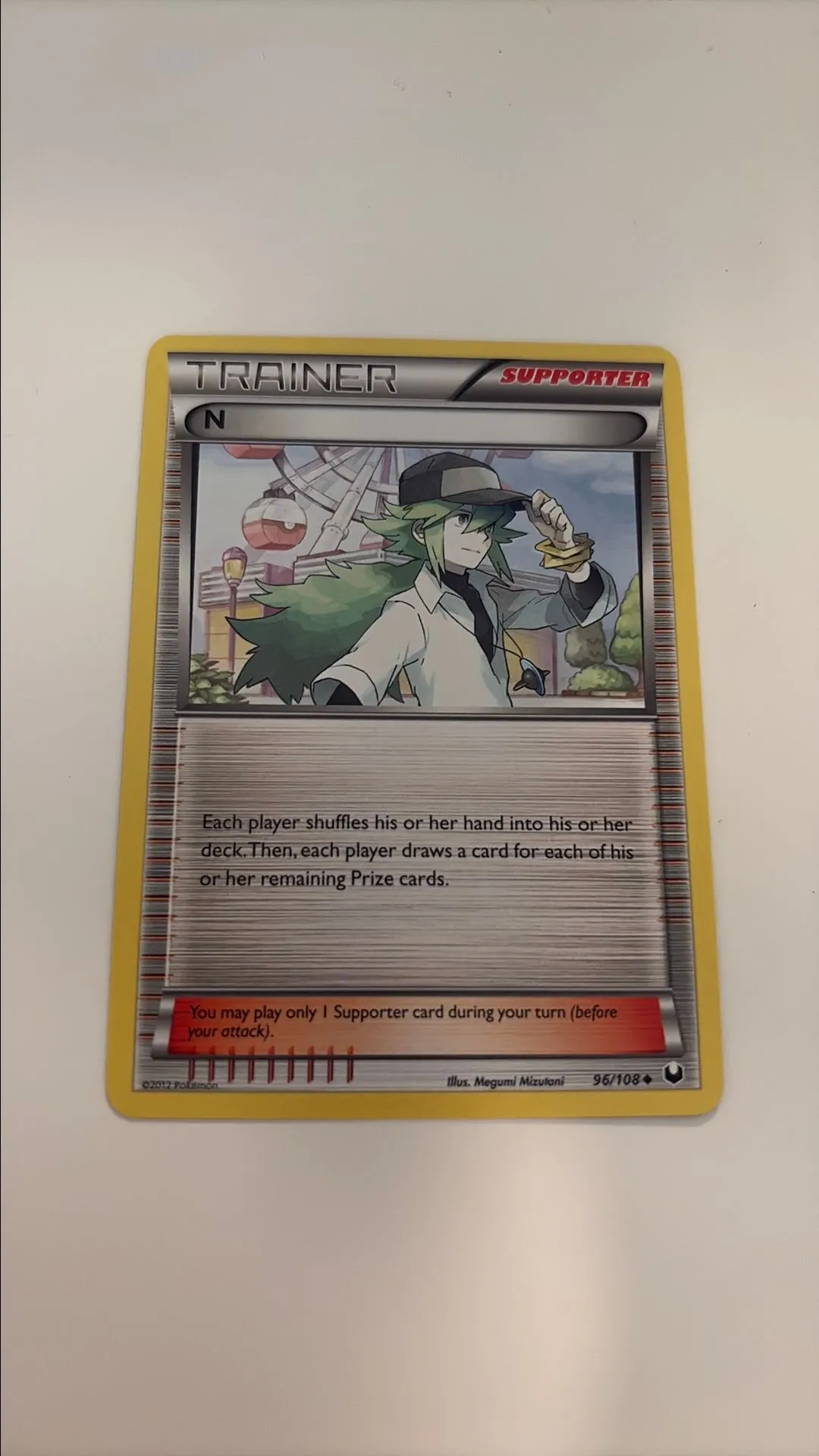 pokemon trainer card n PSA 10]{066/049}FA/N'S RESOLVE Black Bolt Ns Plot Trainer Pokmon Card N (SR spec)
