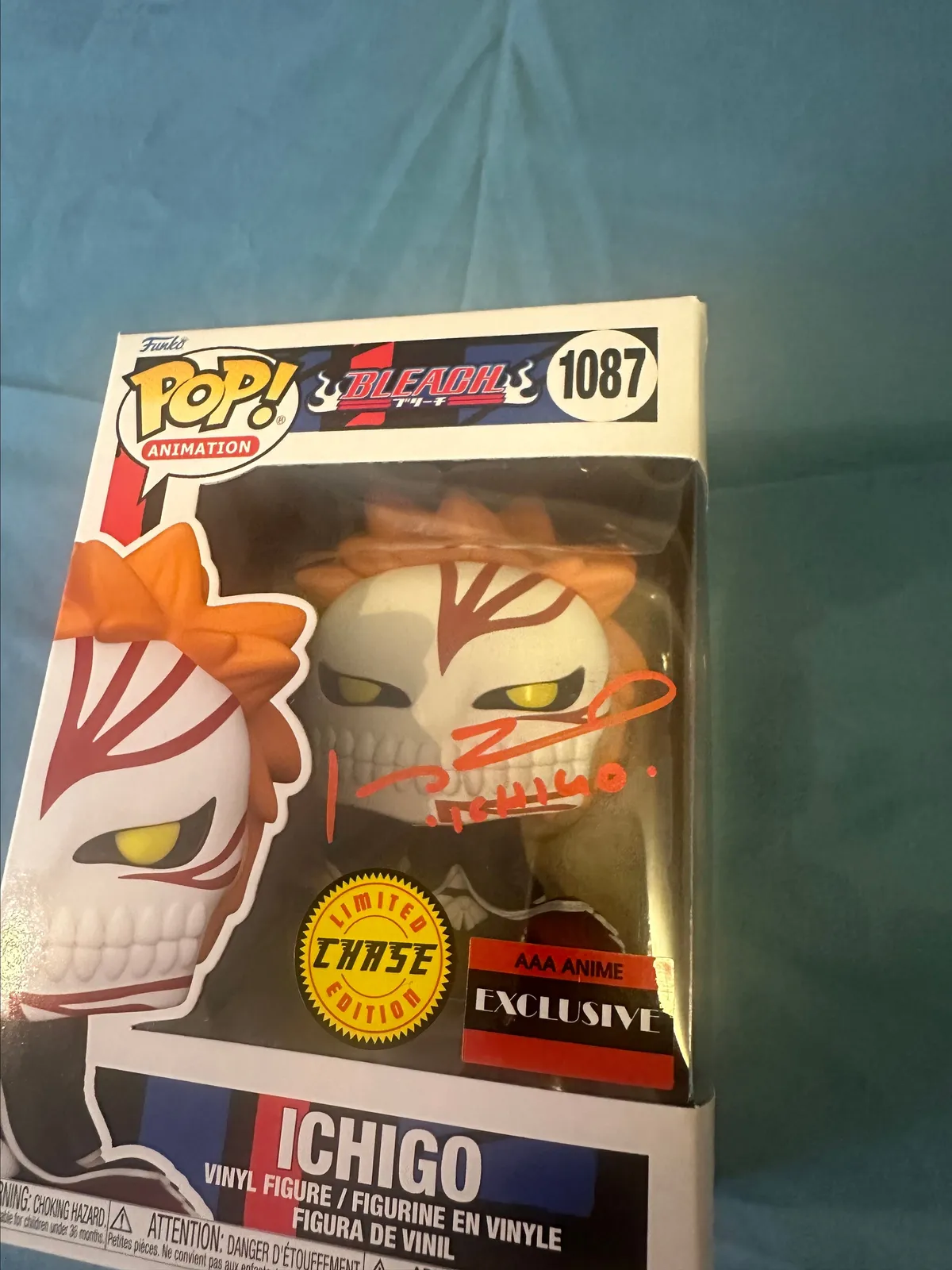 Ichigo Kurosaki Banki Chase Hollow Mask Autograph Signed By Johnny Yong Bosch Aaa