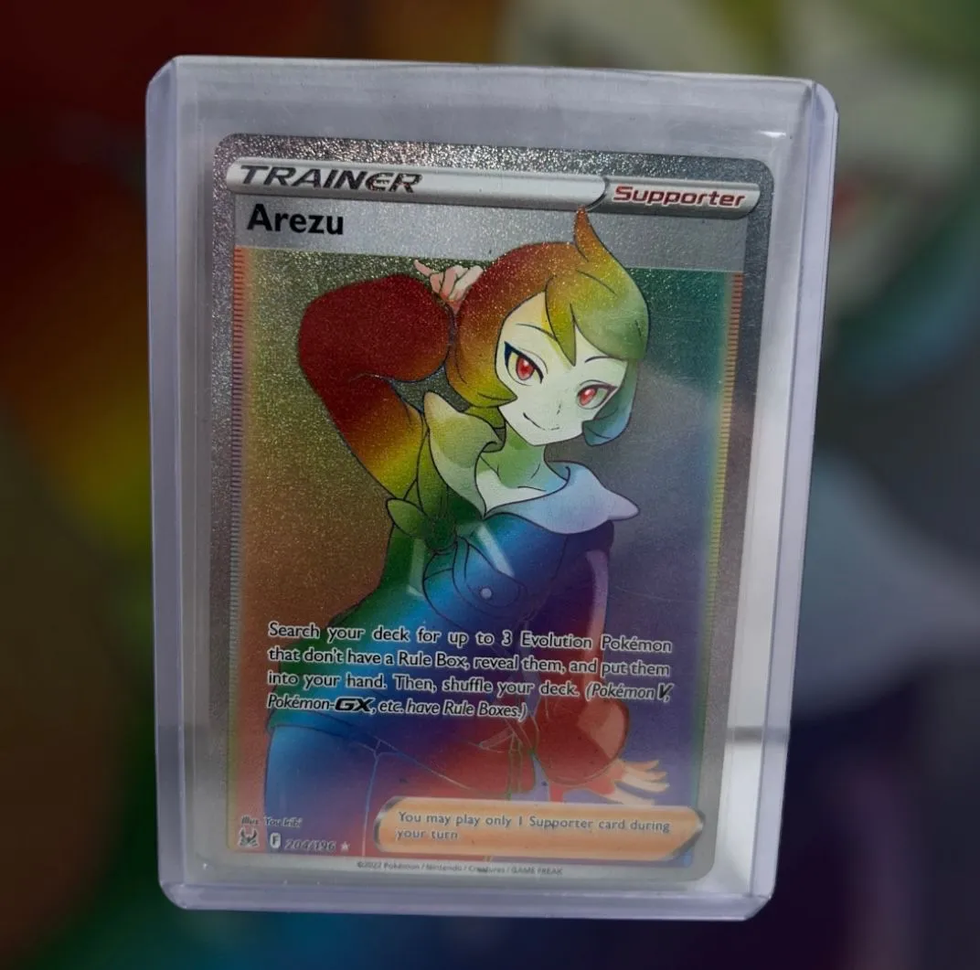 Arezu 204/196 Rainbow Secret Rare Full Art Trainer  Whatnot: Shop, Sell,  Connect