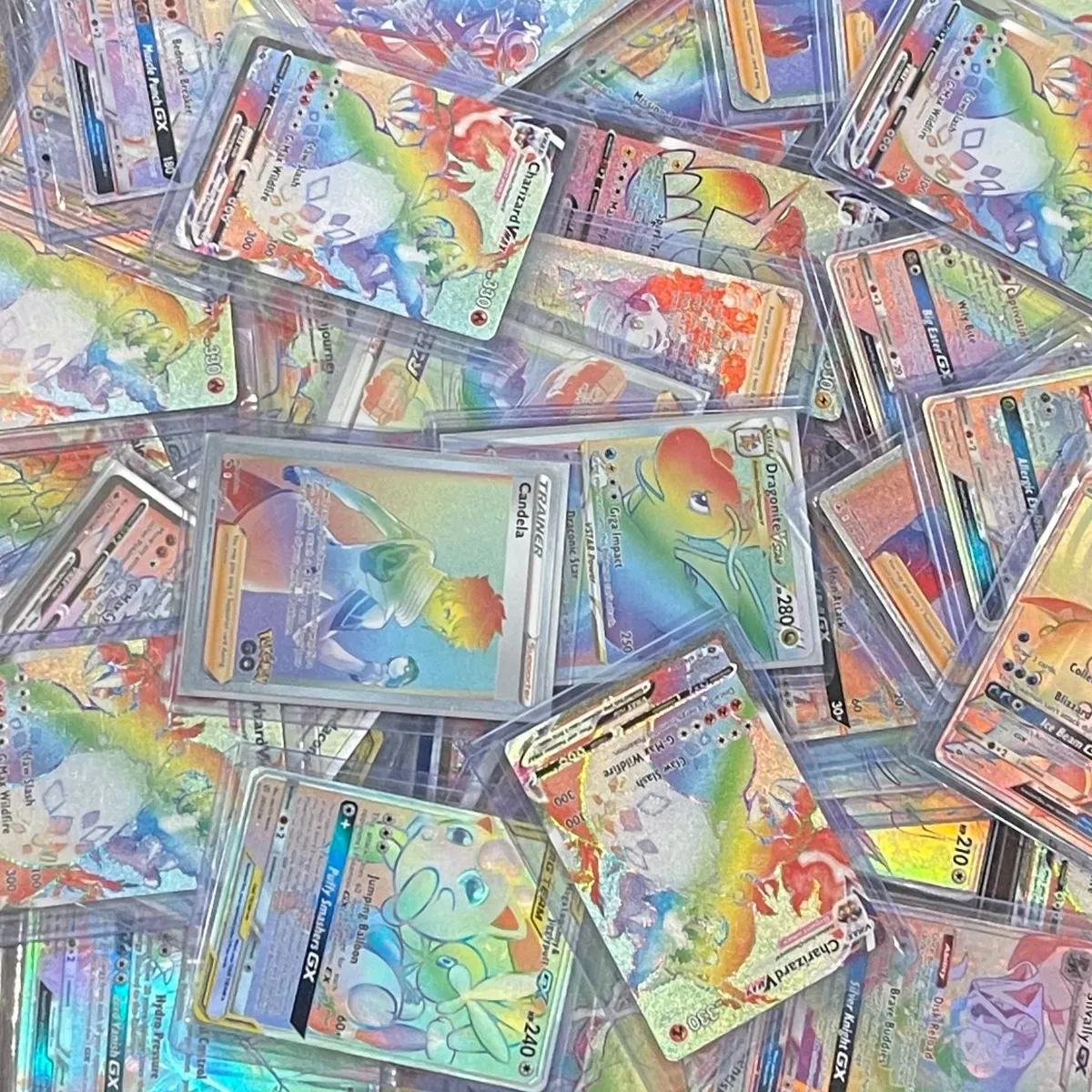 all rainbow rare pokemon cards Amazon.com: Pokemon 100+ Rainbow Rare Cards Binder Collection Includes 5  foils in Any Combination and at Least 1 of The Following Cards, EX and GX,  FA, Secret Rare, Tag Team, Unified Minds : main image 0