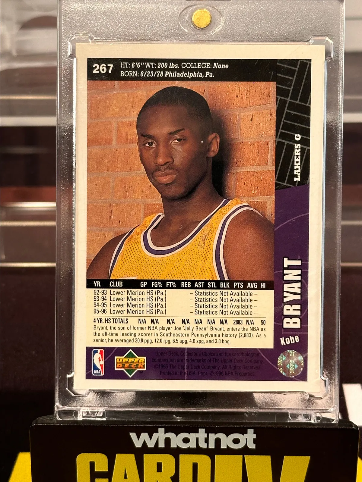 kobe bryant 1996 collectors choice