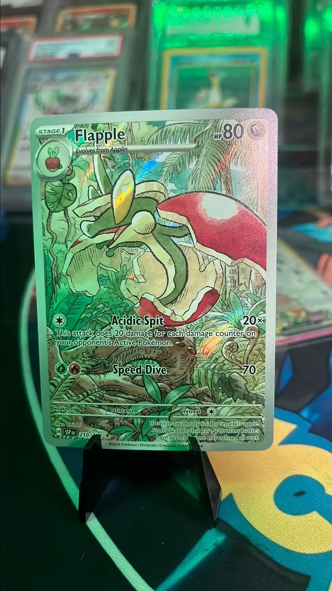 flapple pokemon card full art Amazon.com: Pokemon Flapple 120/203 & Appletun 121/203 - Evolving Skies main image 0