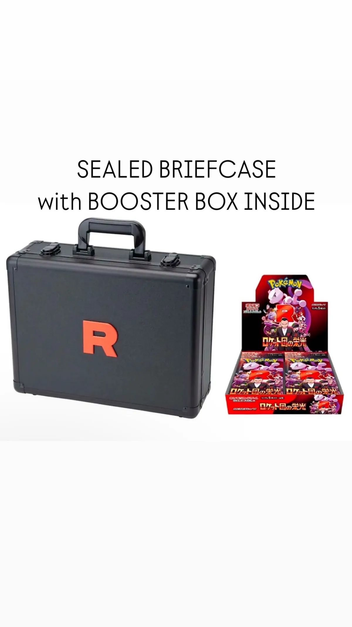TEAM ROCKET BRIEFCASE with BOOSTER BOX INSIDE  Whatnot: Shop, Sell, Connect