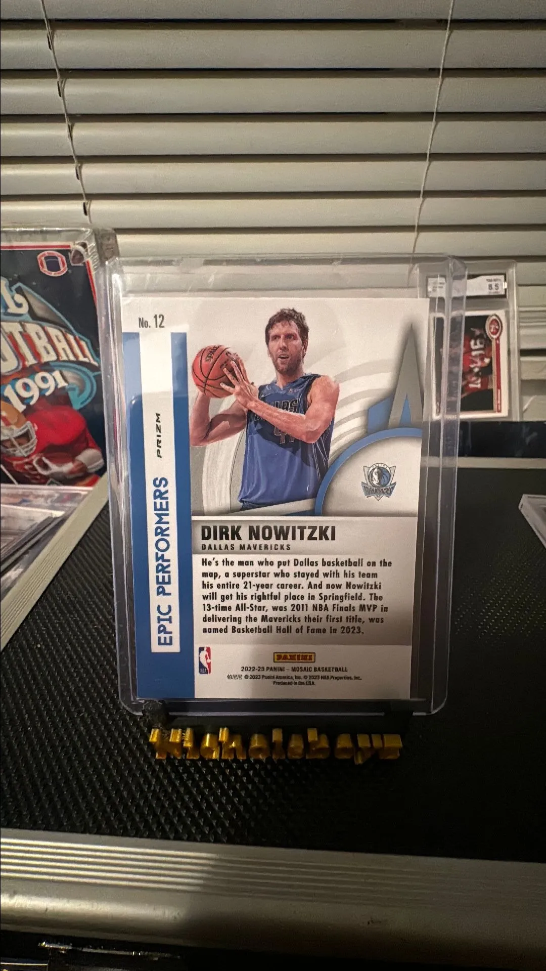 DIRK NOWITZKI 2022-23 Panini Mosaic #12 Epic Performers Green 