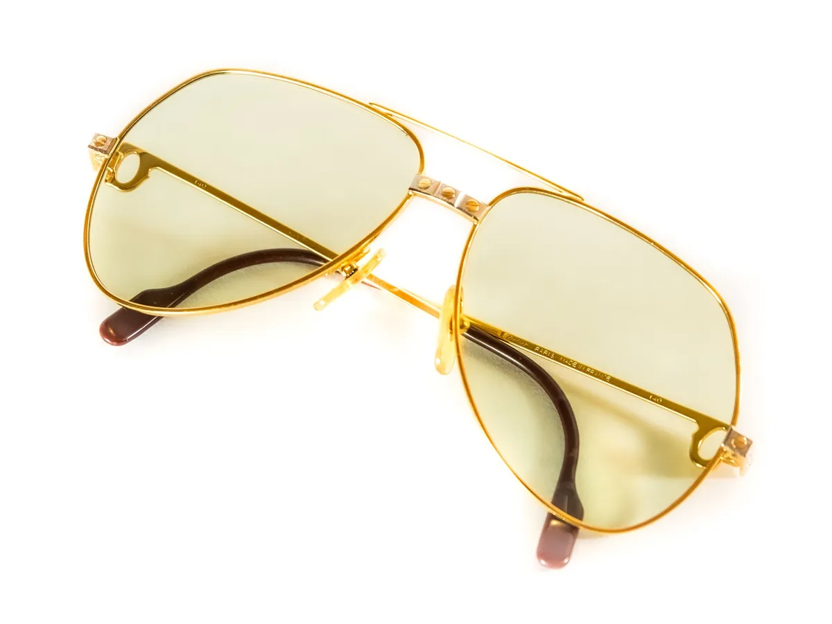 Cartier Occhiali Vintage Vintage Cartier Eyeglasses Frames Gold - Main Image
