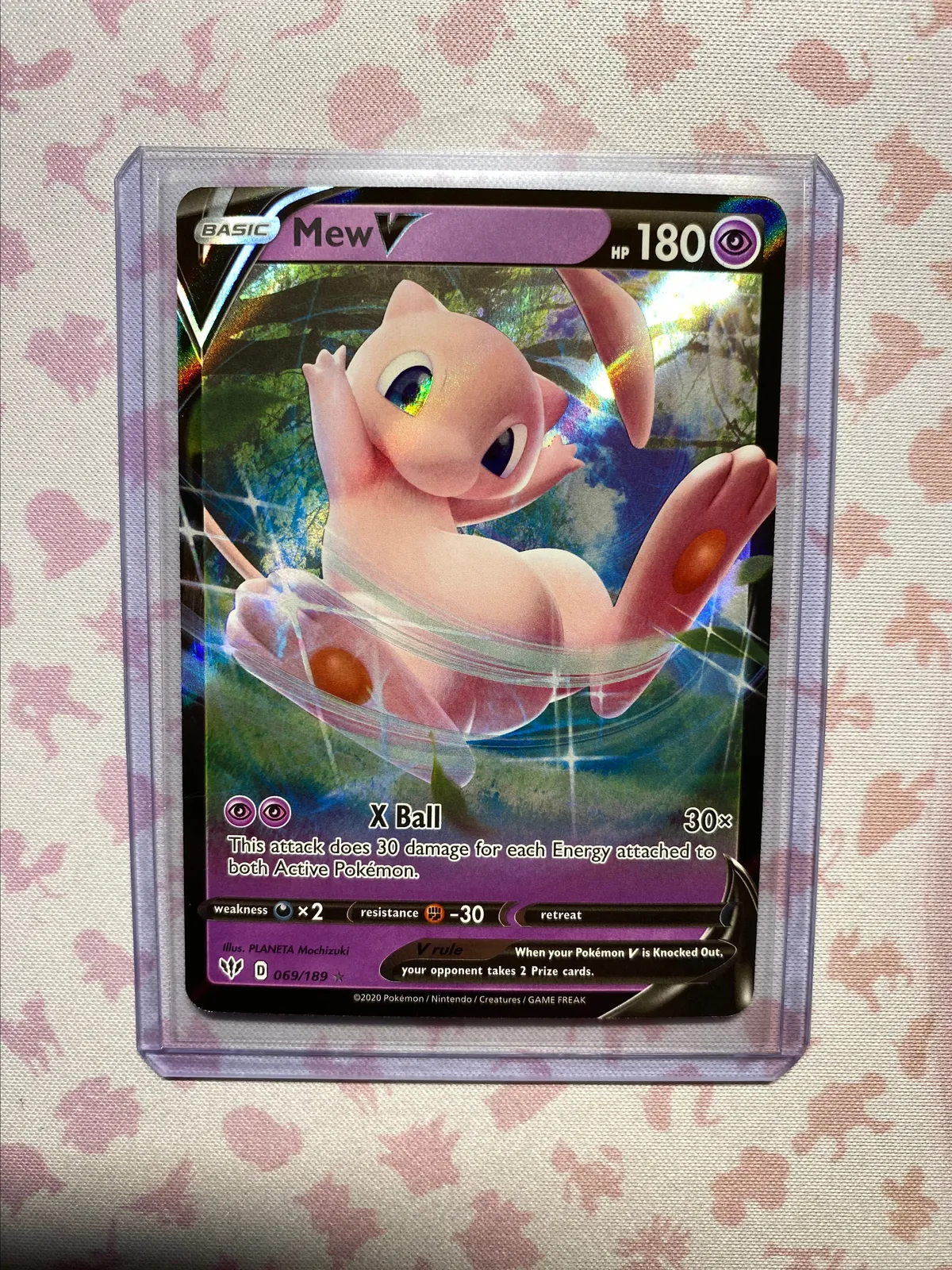 mew v pokemon card value Darkness Ablaze 69 Mew V CGC 9