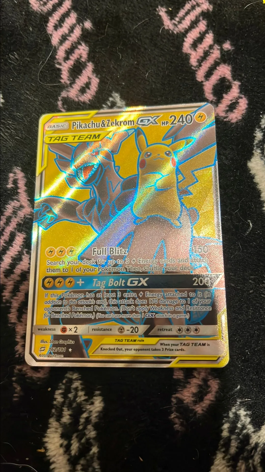 pokemon card pikachu and zekrom Pikachu & Zekrom GX #SM168 EXTENDED ART main image 0