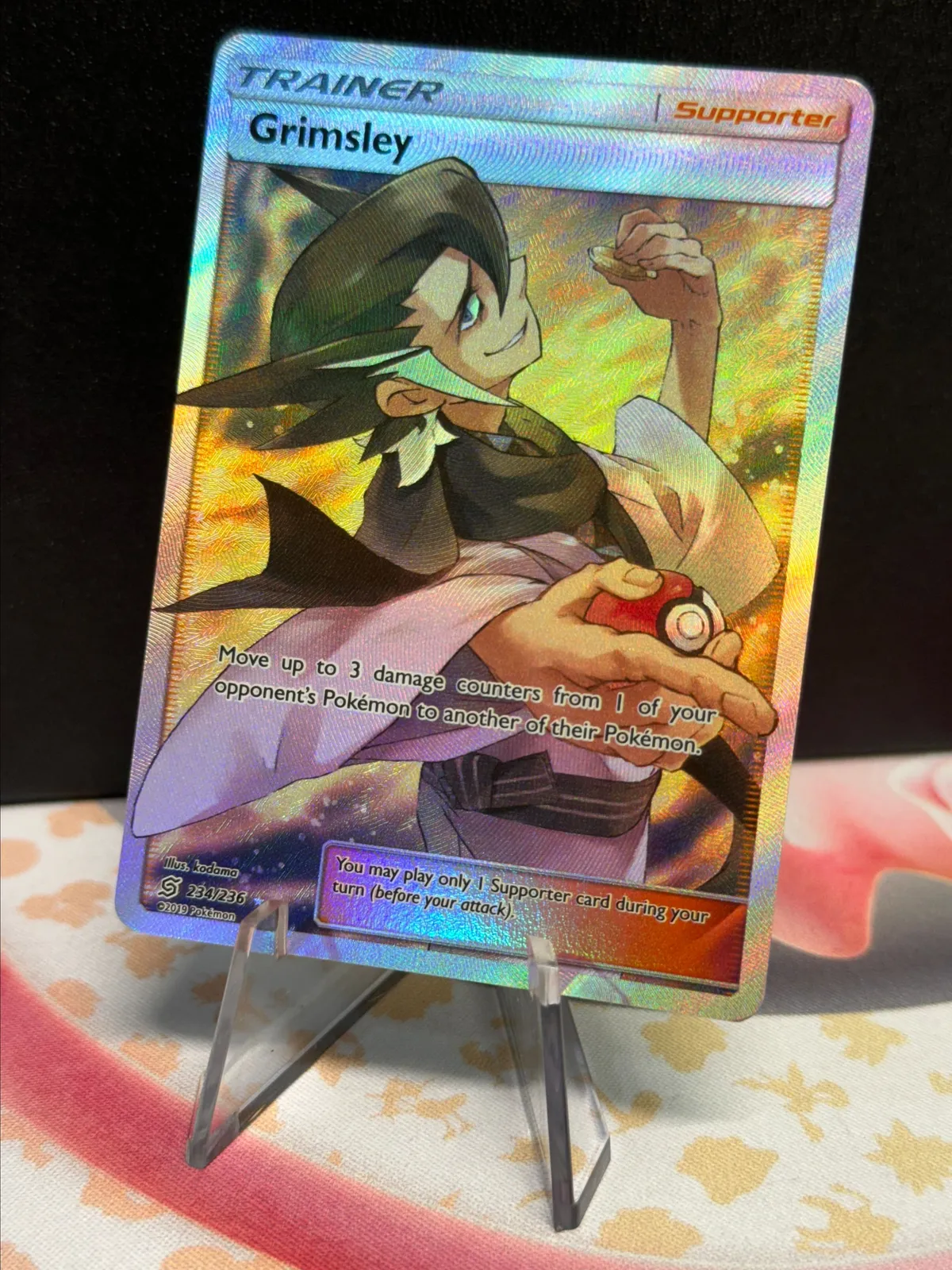 grimsley pokemon card Pokemon - Sun & Moon - Unified Minds - Grimsley - 199/236 main image 1