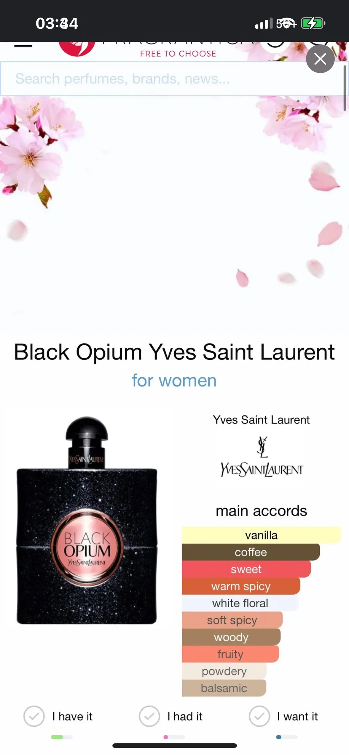 Laurent Black Black Opium Perfume Notes YSL Black Opium EDP SAMPLE