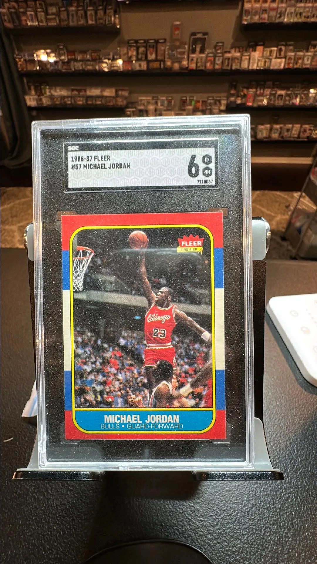 pokemon card holographic types 1987-88 Fleer #59 Michael Jordan BGS 7.5 – Basketball Card Guy main image 1