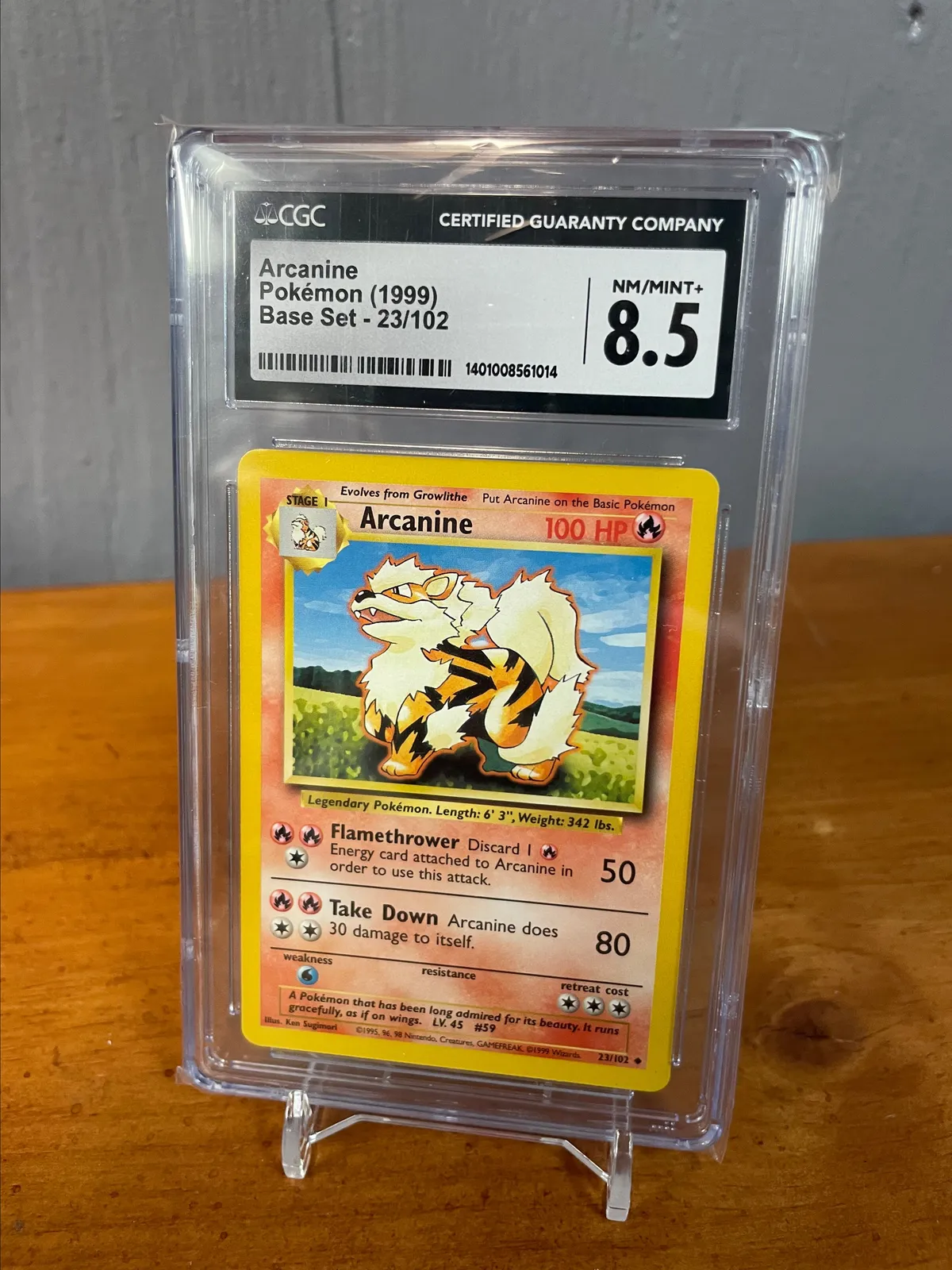 arcanine pokemon card 23/102 23/102 - Arcanine