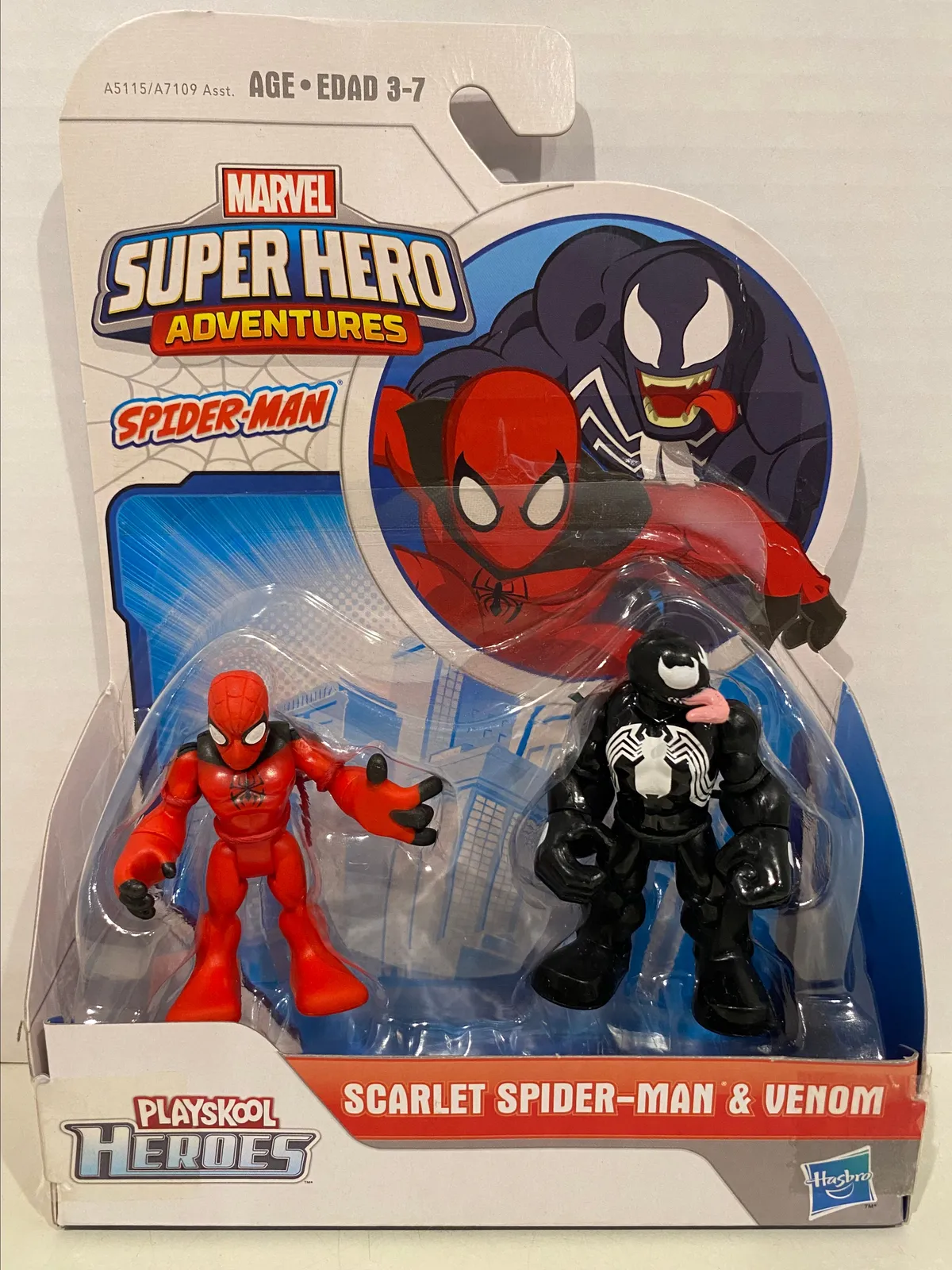 Playskool Marvel Superhero Adventures Scarlet Spider-Man Venom - Main Image