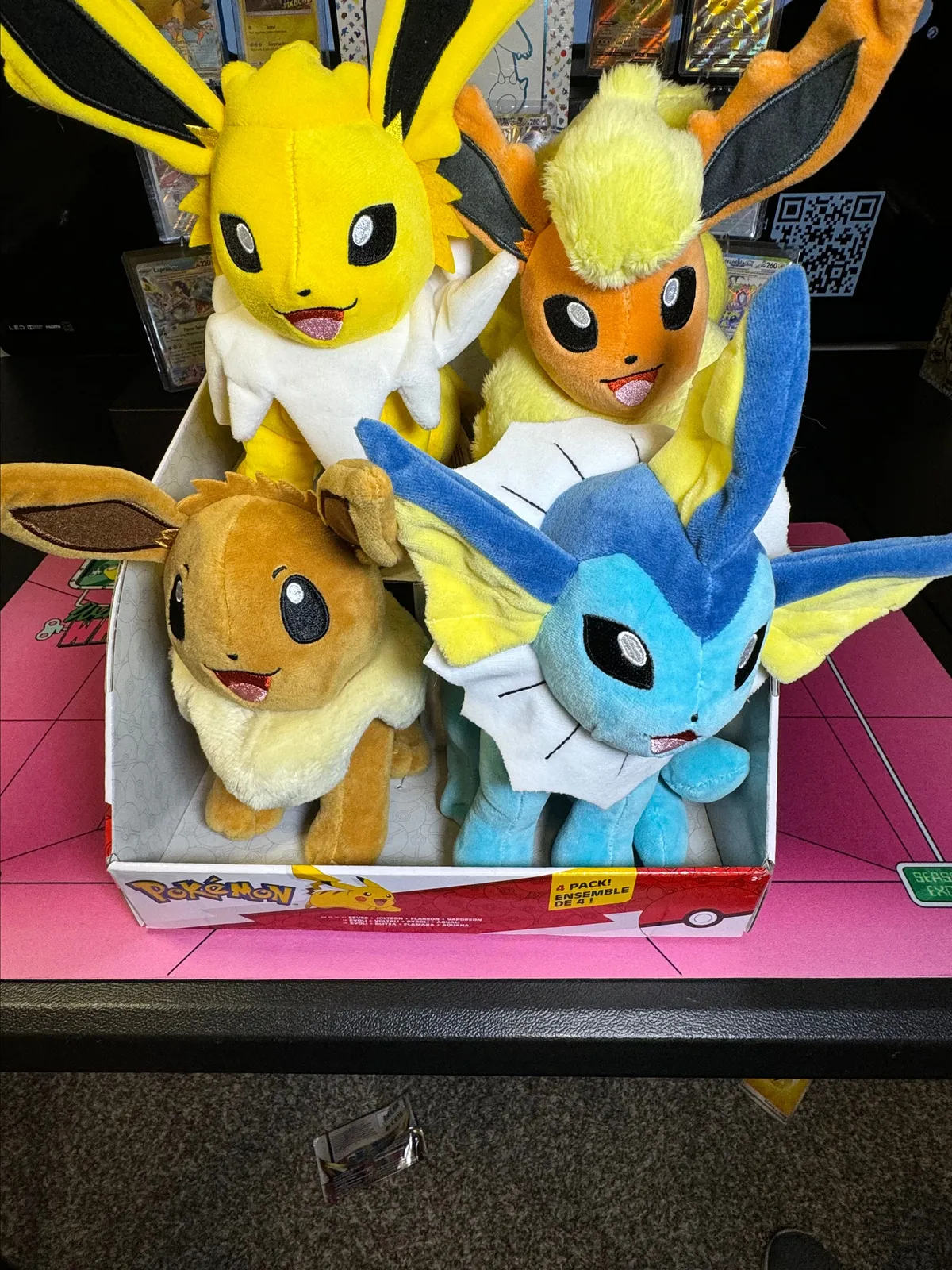 Plush Eevee Gigamax Peluche Pokemon Eevee Plush Collection 4-Pack