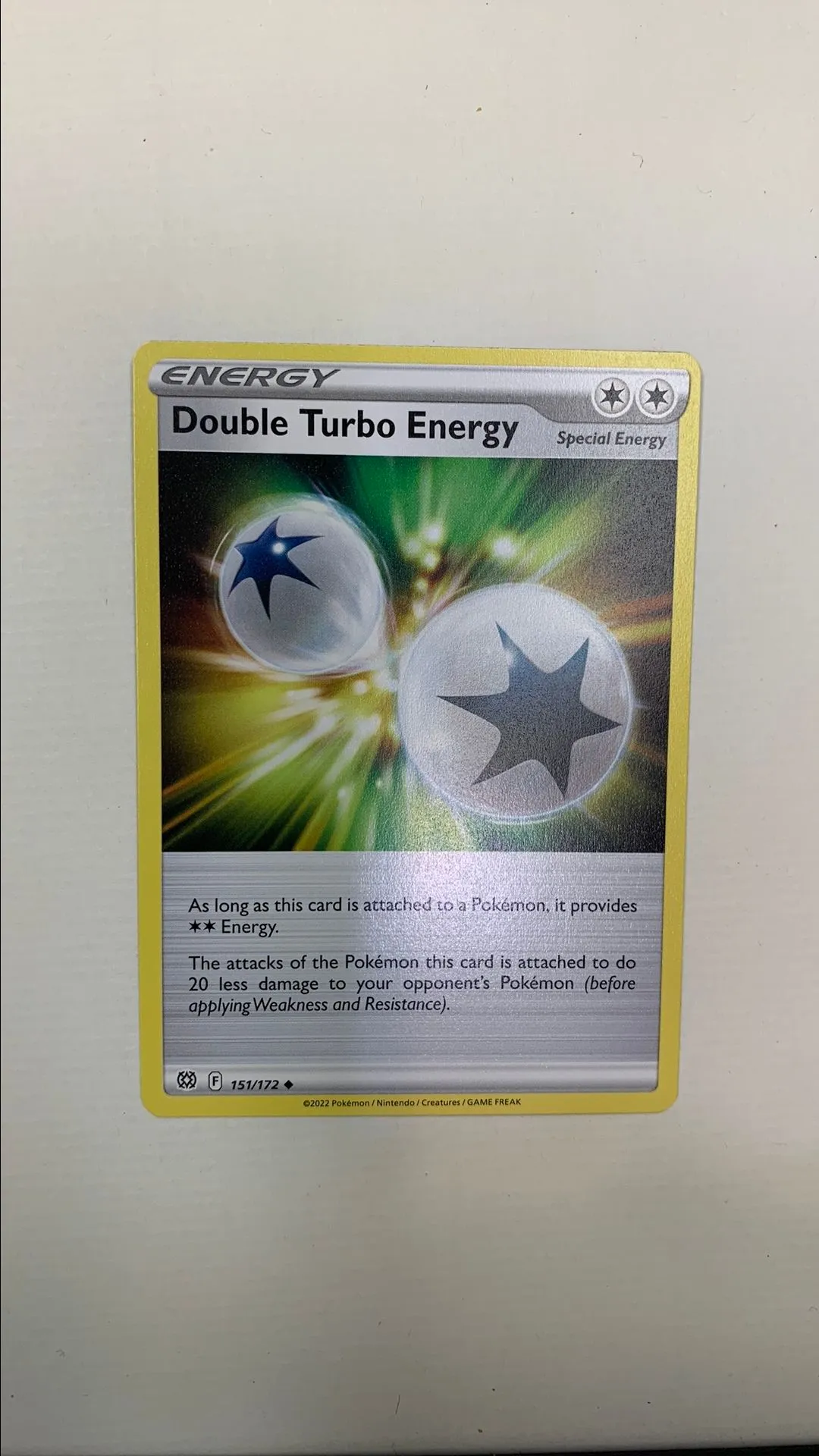 double turbo energy pokemon card 328/S-Double Turbo Energy Reverse Holo - Lugia Get Challenge main image 1