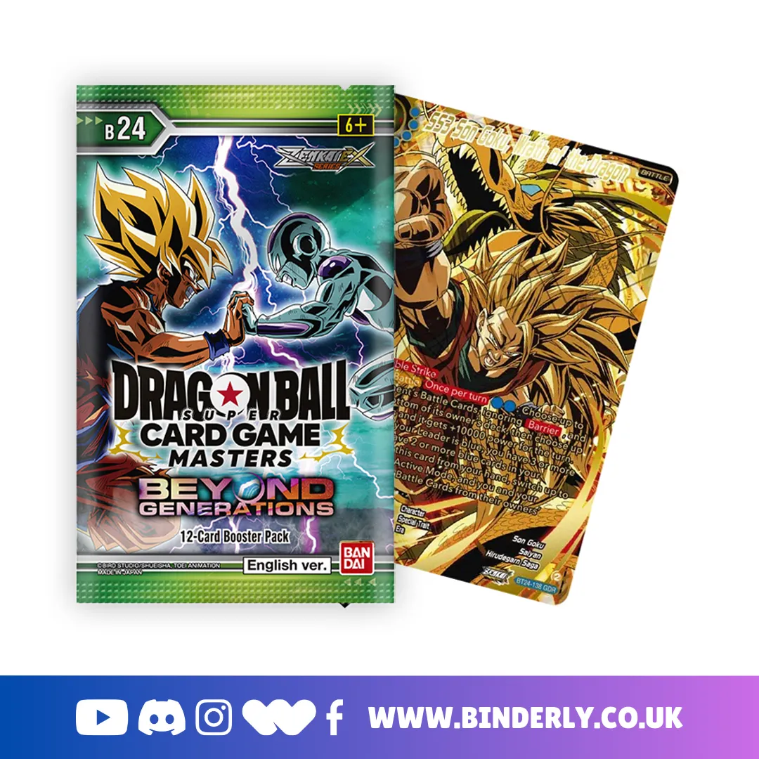 x Dragon Ball Super CG Masters Zenkai Series Set 07 Beyond