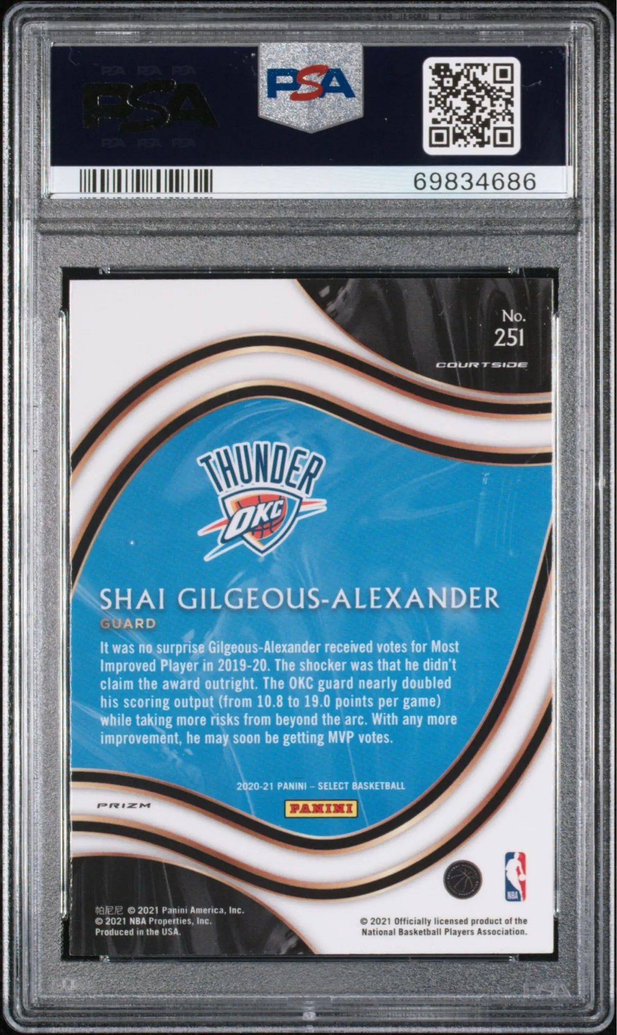 Shai Gilgeous-Alexander Select Red Wave Prizm PSA · Whatnot