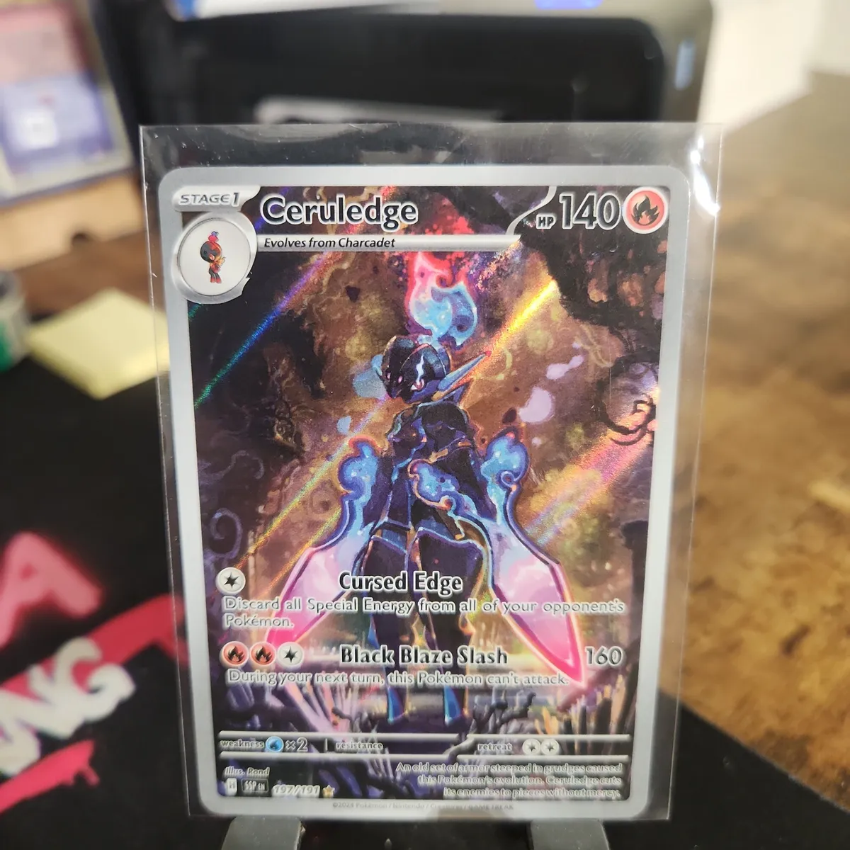 197 191 pokemon card TCG Ceruledge 197/191 Illustration Rare Surging Sparks · Whatnot: Shop, Sell, Connect From the Pokemon Card Game set Surging Sparks Ceruledge 197/191 Sv08: Surging Sparks