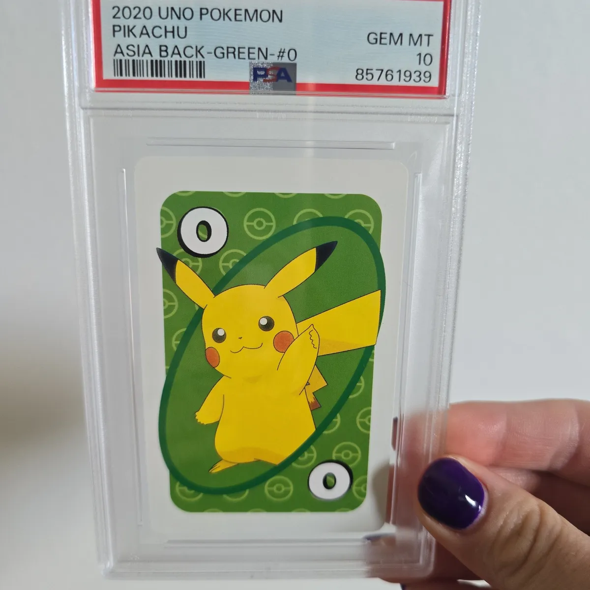 2020 Uno Pokemon Pikachu Asia Back-Green-#0 PSA GEM MT 10  Whatnot: Shop,  Sell, Connect