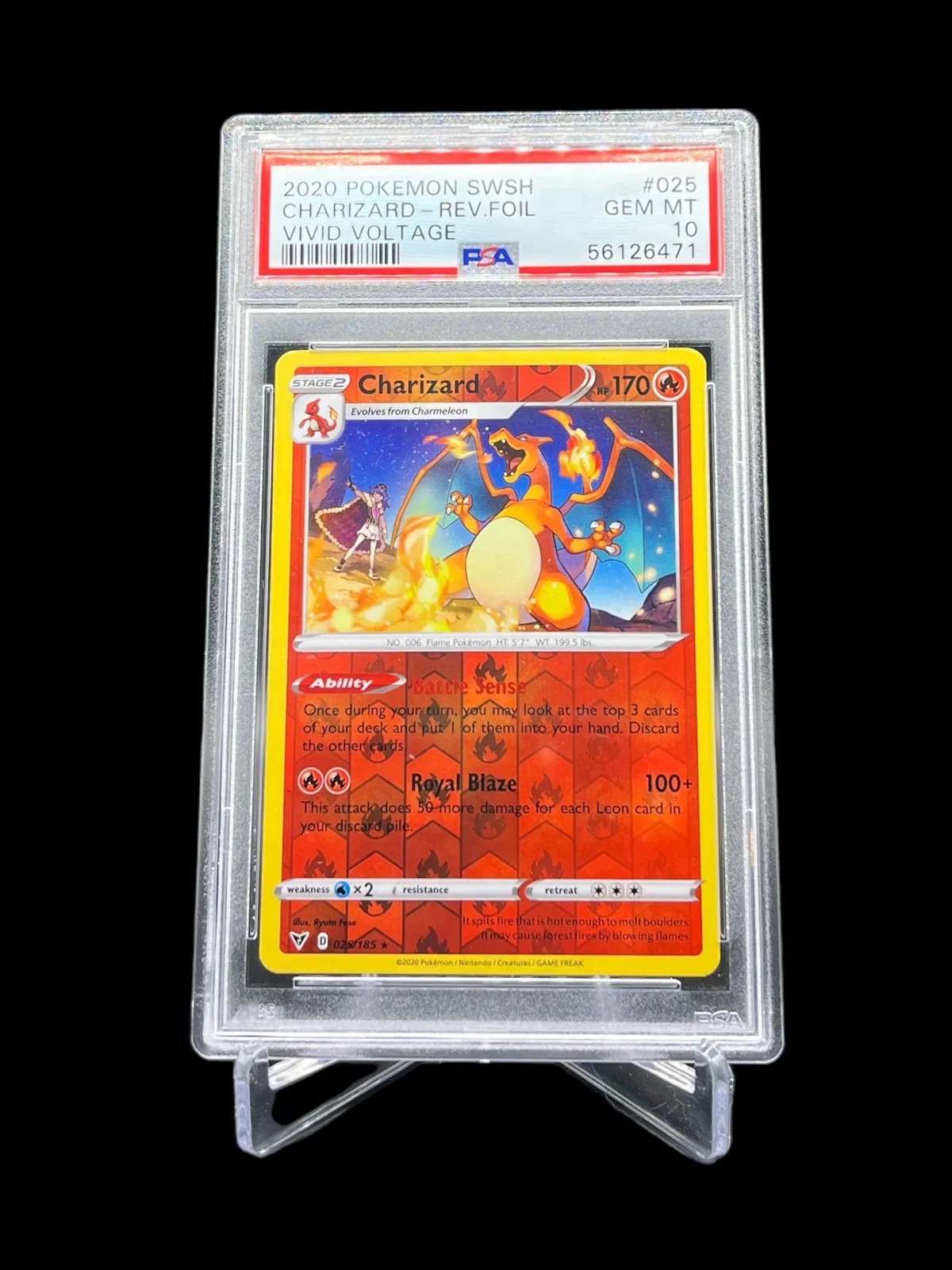 charizard pokemon card graded 10 Graded Pokemon Card - Charizard ex 185/165 main image 0