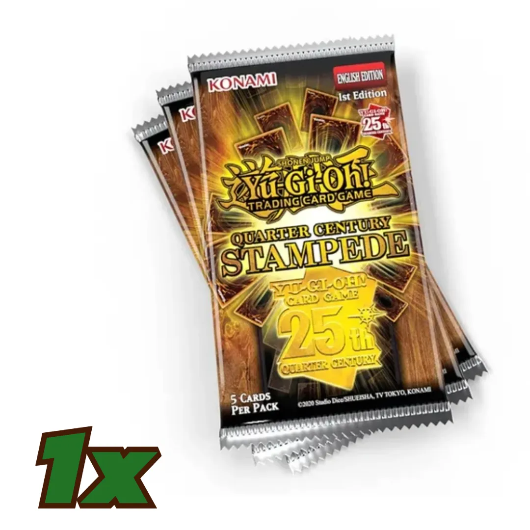 Yu-Gi-Oh! Quarter Century Stampede Booster Pack x1  Whatnot: Shop, Sell,  Connect