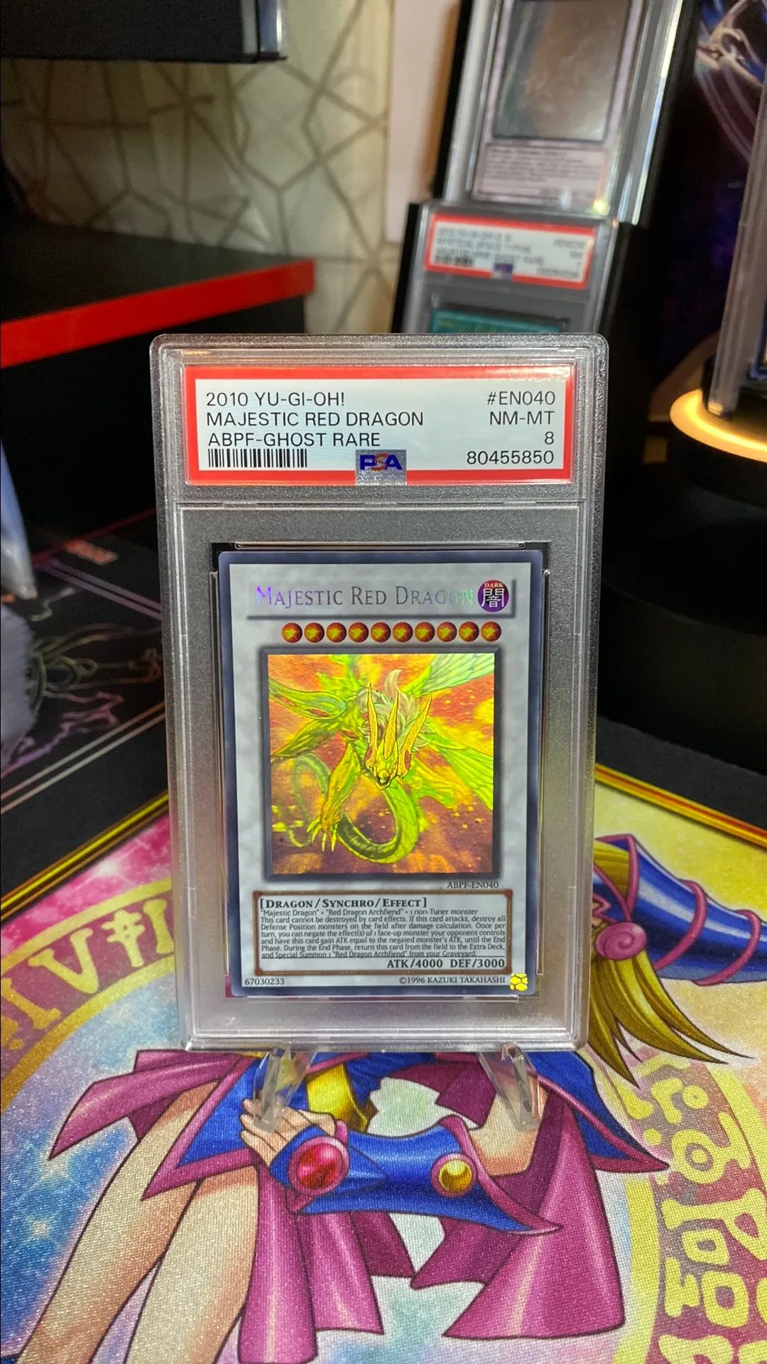 2010 Yu-Gi-Oh! Abpf-Absolute Powerforce Majestic Red Dragon Abpf-Ghost Rare  PSA NM-MT 8  Whatnot: Shop, Sell, Connect