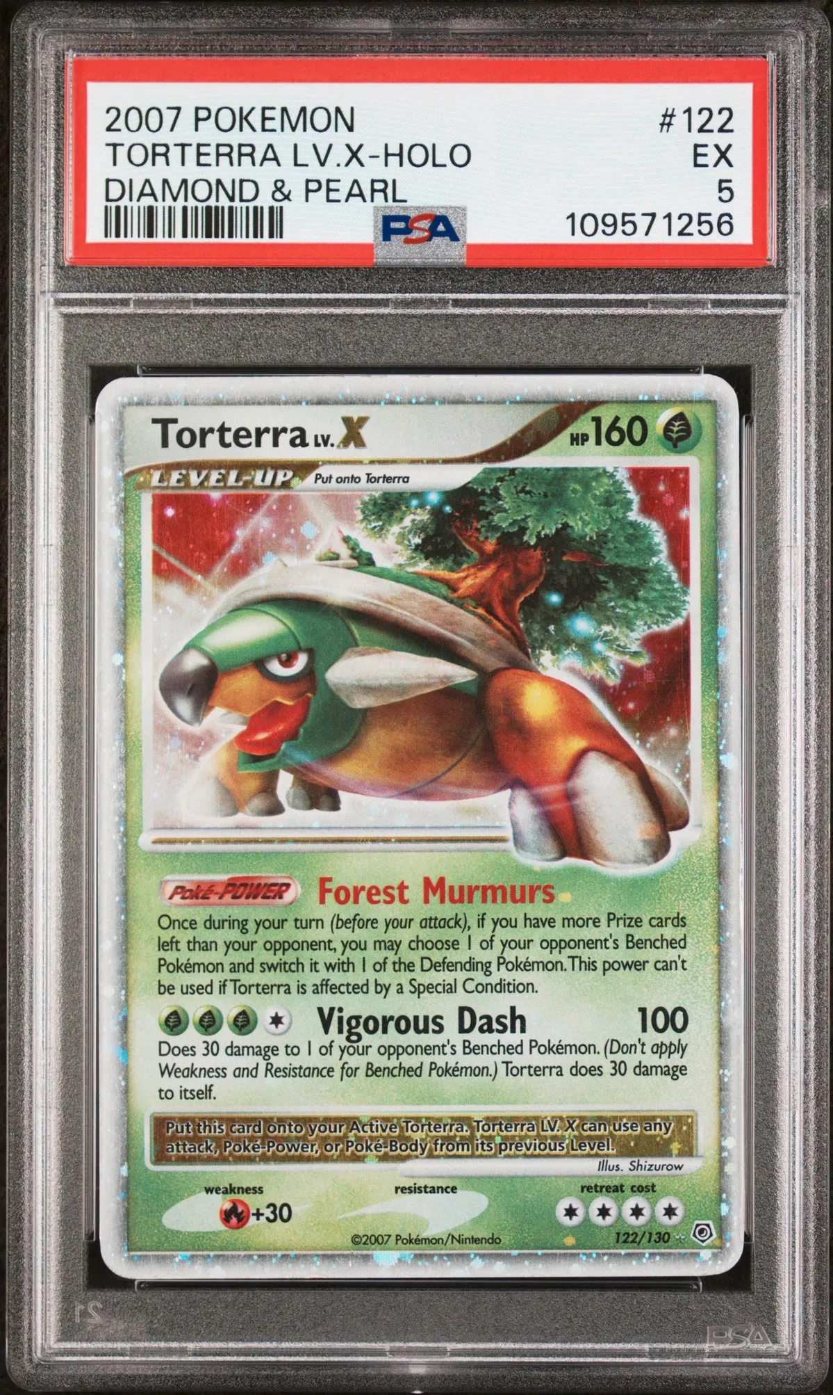 2007 POKEMON DIAMOND & PEARL #122 TORTERRA LV.X-HOLO DIAMOND & PEARL PSA 5   Whatnot: Shop, Sell, Connect