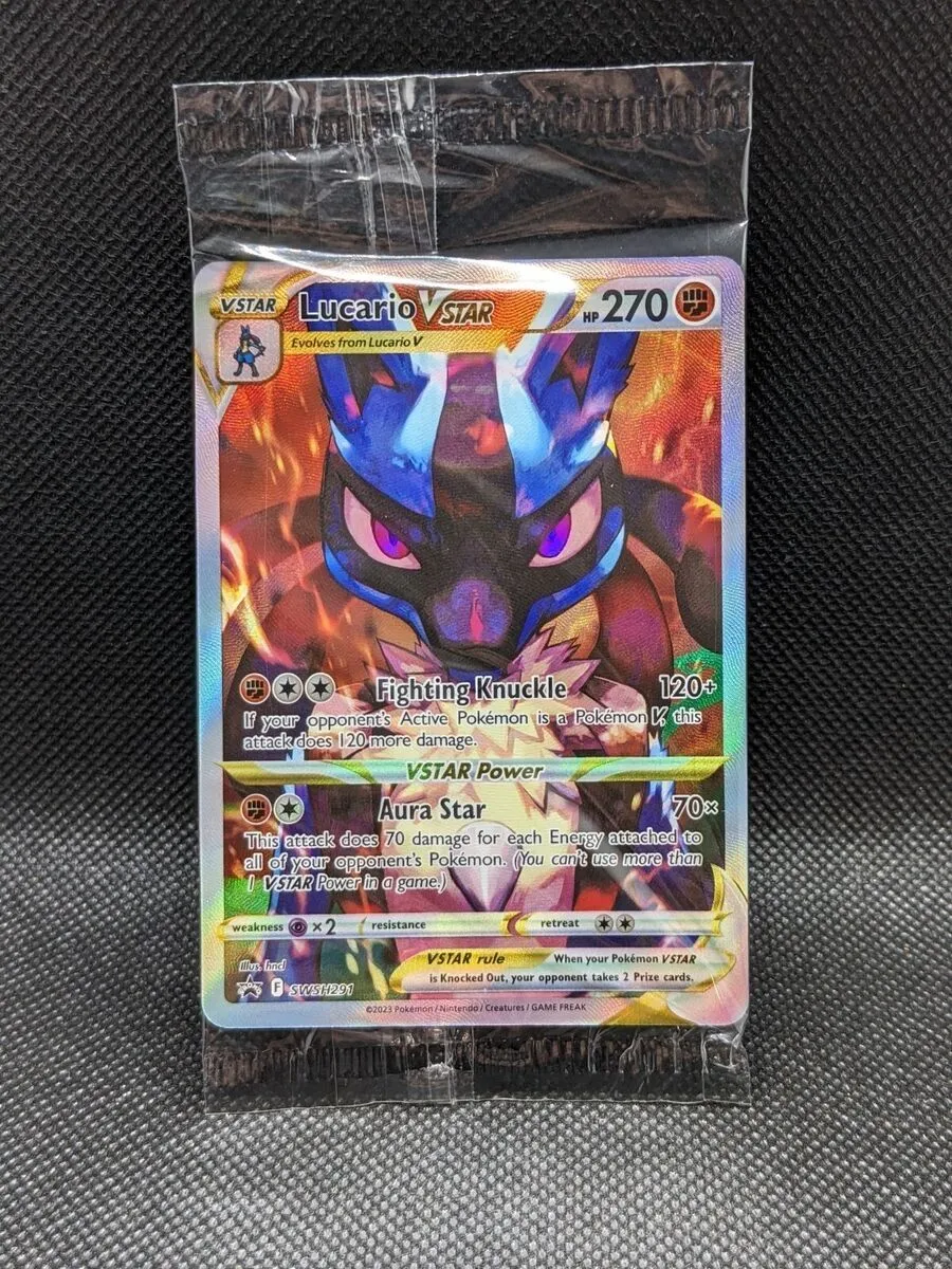 Pokemon TCG Sword & Shield - Lucario VStar #SWSH291 - Promo Card SEALED   Whatnot: Shop, Sell, Connect