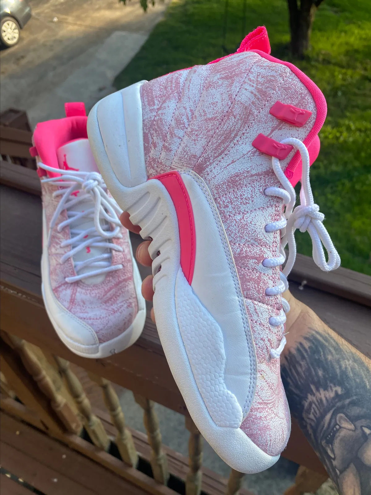 pink and white jordans 2021