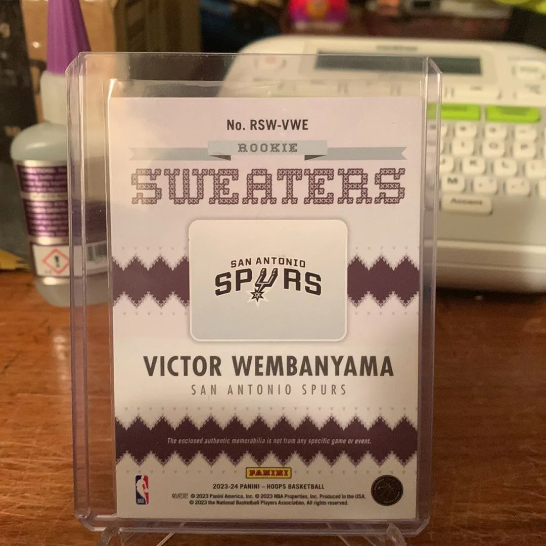 Victor Wembanyama Rookie Sweater Patch! · Whatnot: Buy, Sell & Go Live