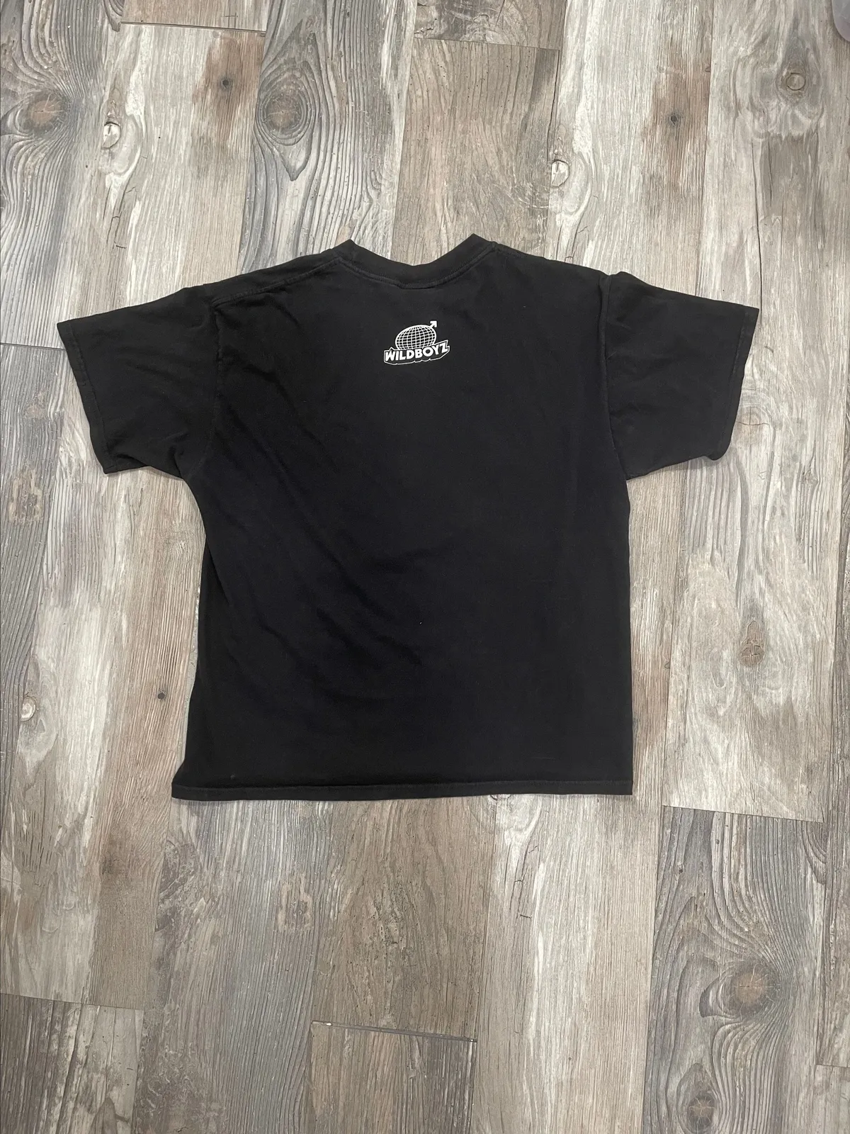 Vintage WildBoyz MTV Tag Adult Size Large Black T-Shirt Steve