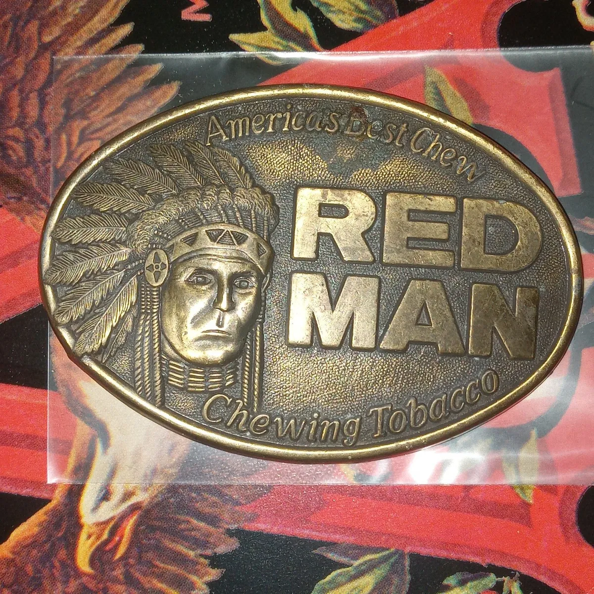 RED MAN AMERICA'S BEST CHEW BELT BUCKLE · Whatnot: Shop, Sell, Connect