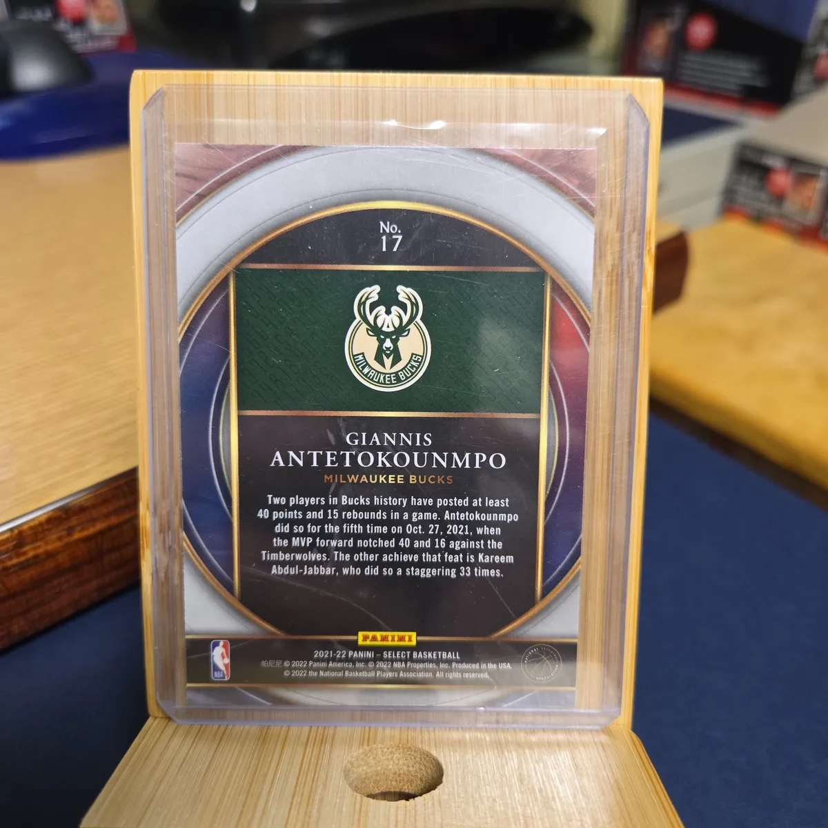 2021-22 Panini Select Numbers Giannis Antetokounmpo · Whatnot