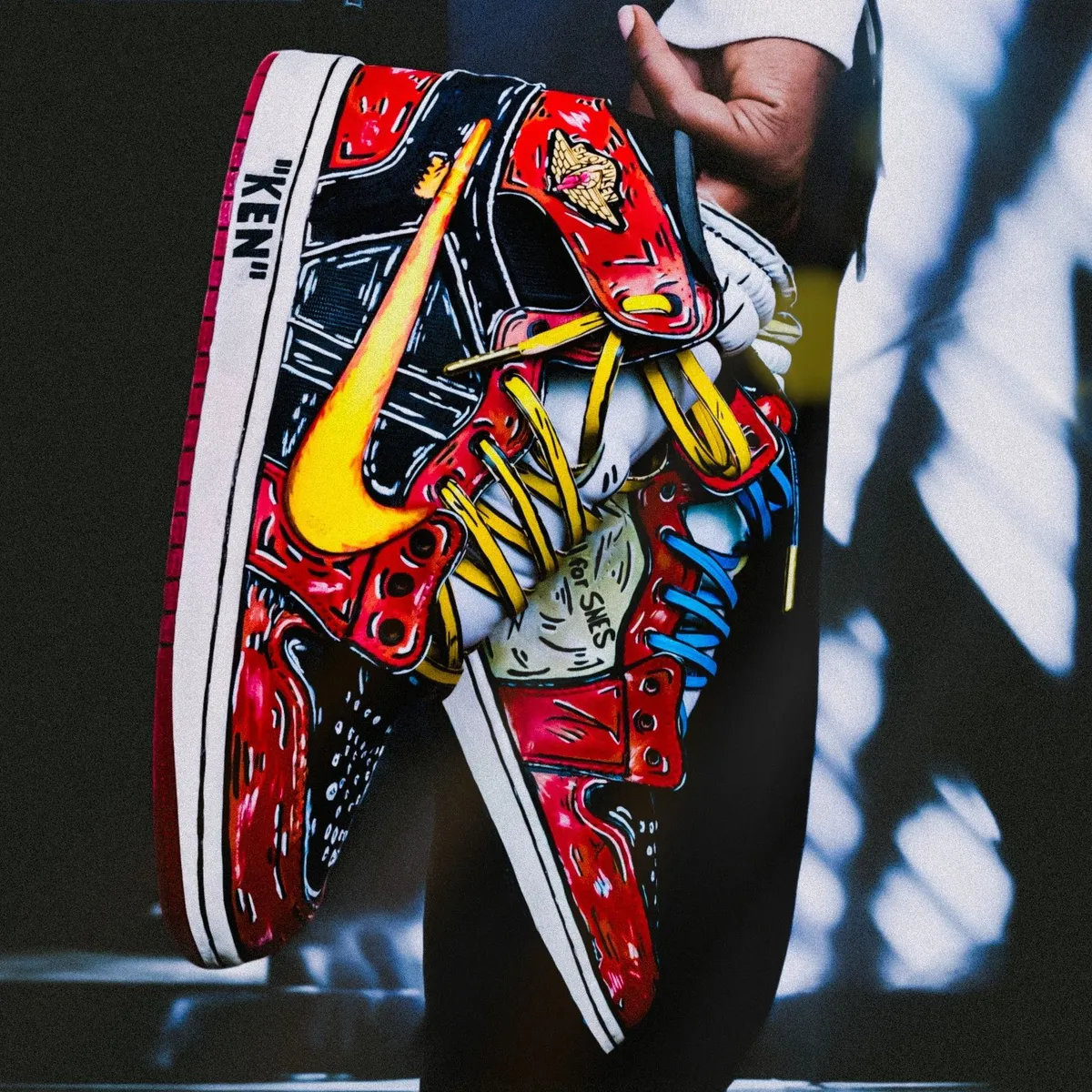 jordan 1 custom cartoon