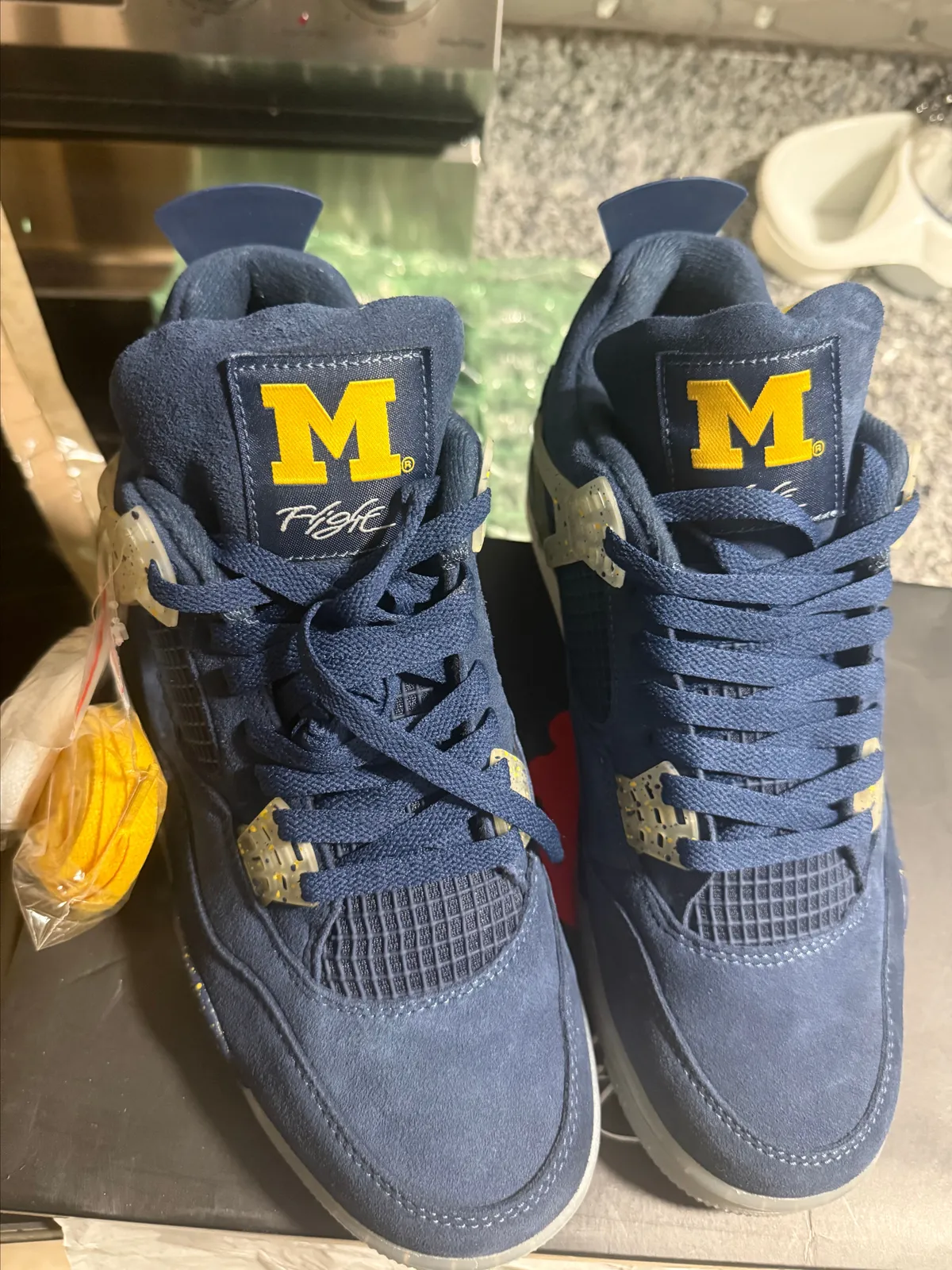 blue and yellow jordan 12s