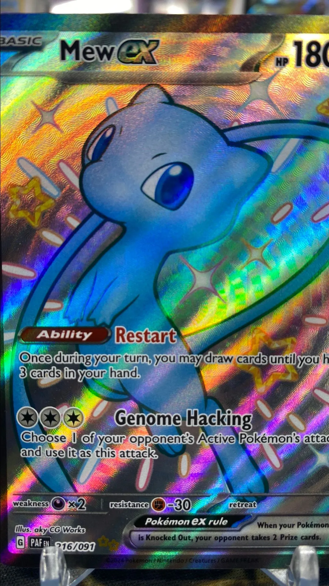 Mew ex - 216/091 - SV: Paldean Fates (PAF)  Whatnot: Shop, Sell, Connect