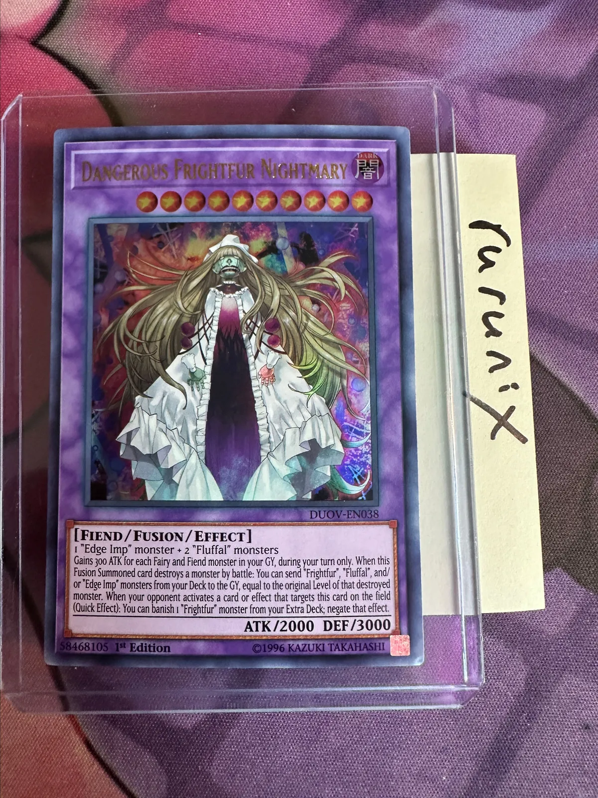 Yugioh Dangerous Frightfur Nightmary DUOV-EN038 Ultra Rare Duel Overload  (DUOV)  Whatnot: Shop, Sell, Connect