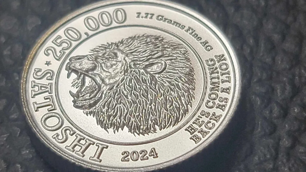 2024 CT 7.77 grams Silver Cold Storage Bitcoin 250,000 Satoshi 