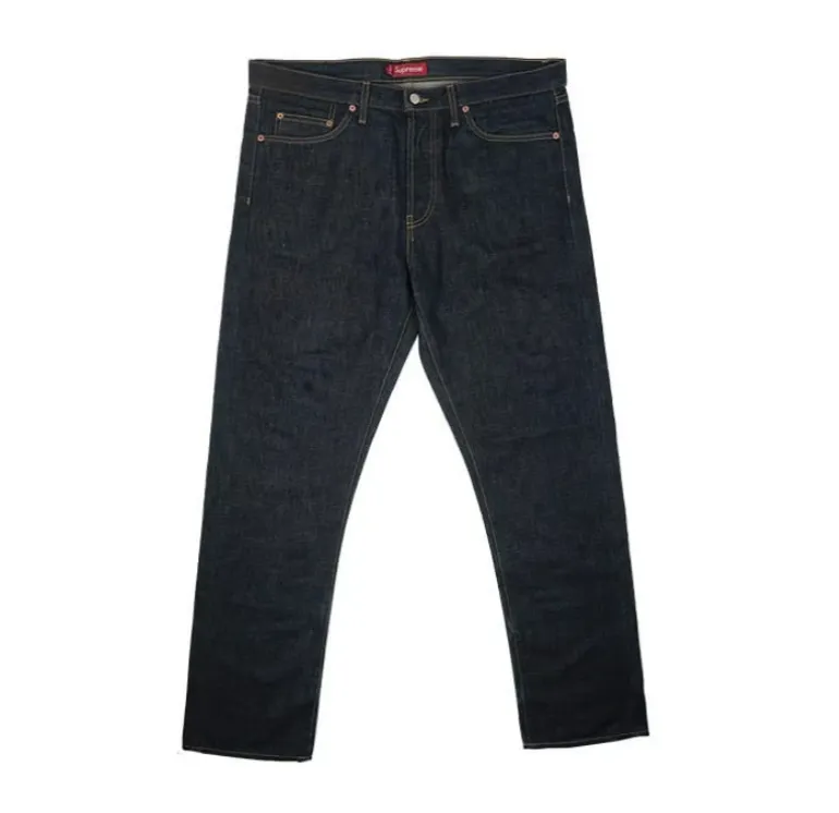 Supreme - Rigid Slim Black Jean 黒W32 シュプリーム - リジット スリム ブラック ジーンズ